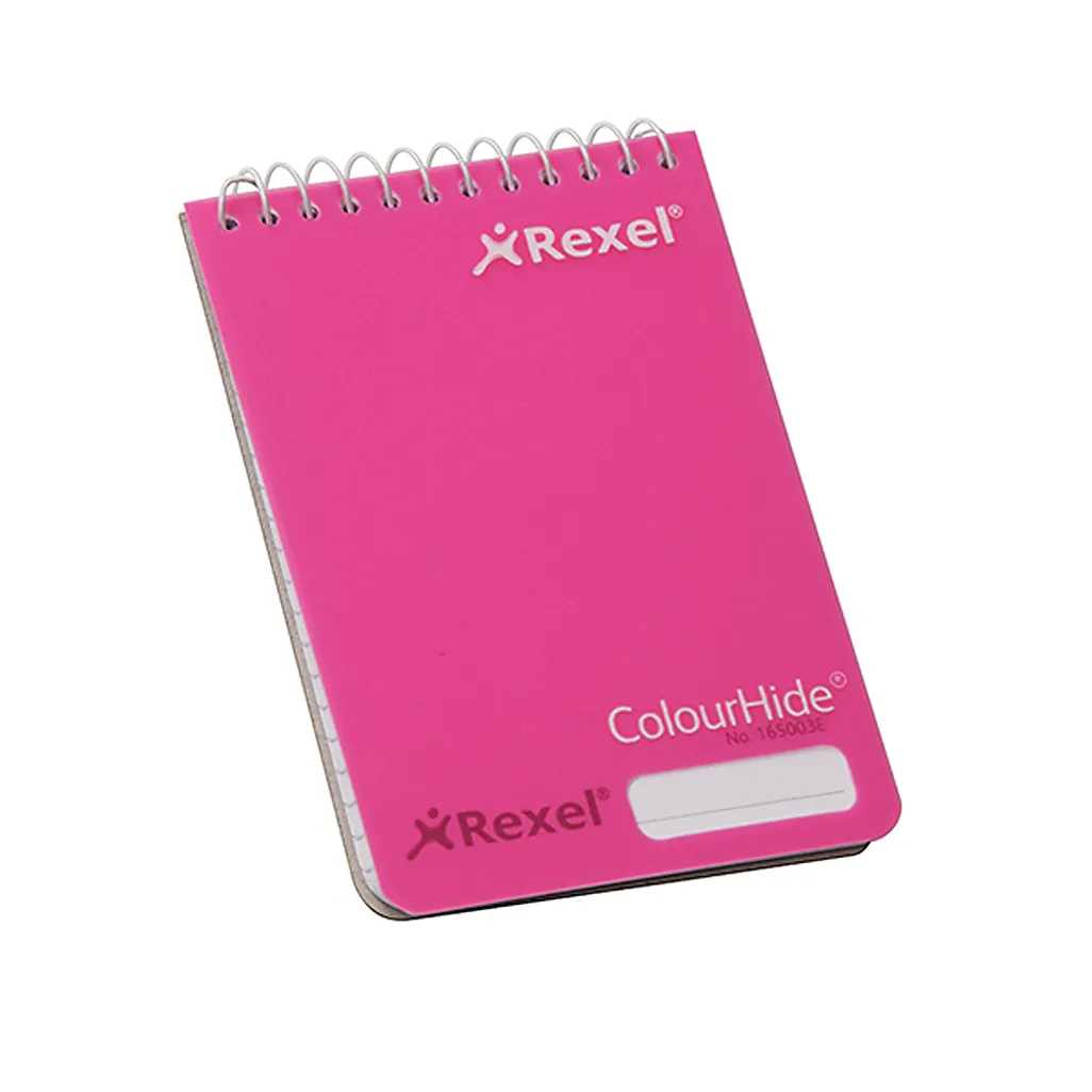 colourhide pocket notebooks - 96 pages - pink