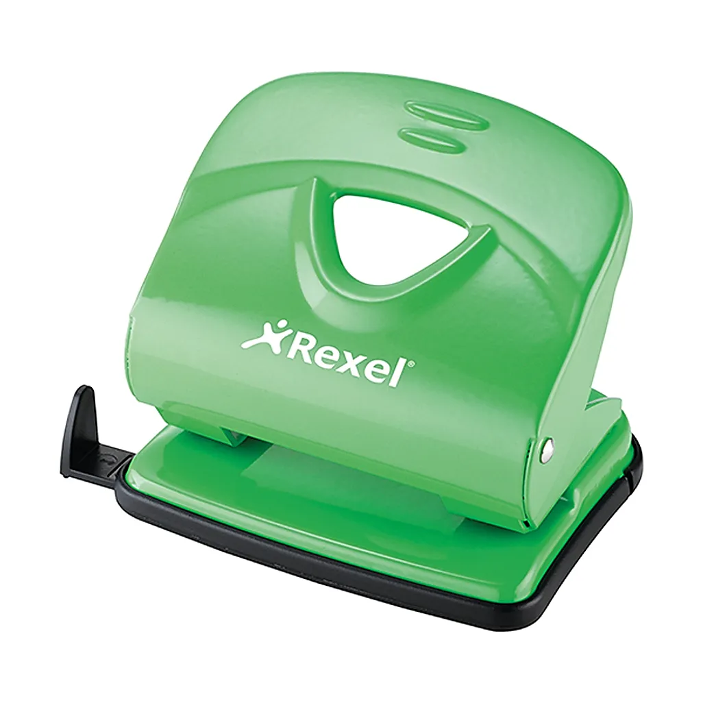 value 2 hole punches - 30 sheets - green