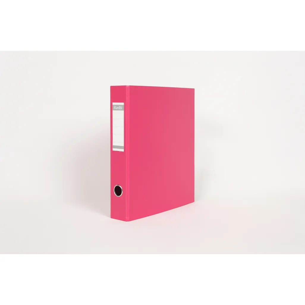 a4 polypropylene lever arch files - 40mm - pink