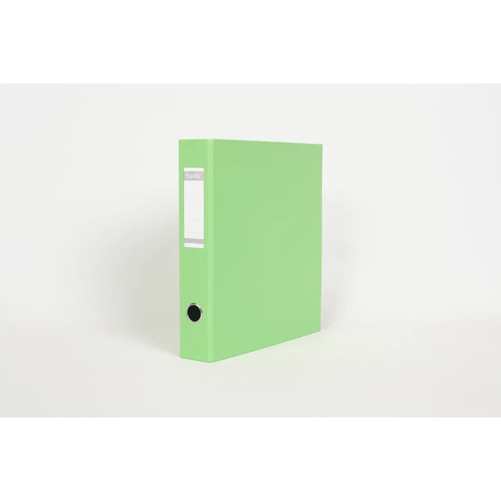 a4 polypropylene lever arch files - 40mm - lime green