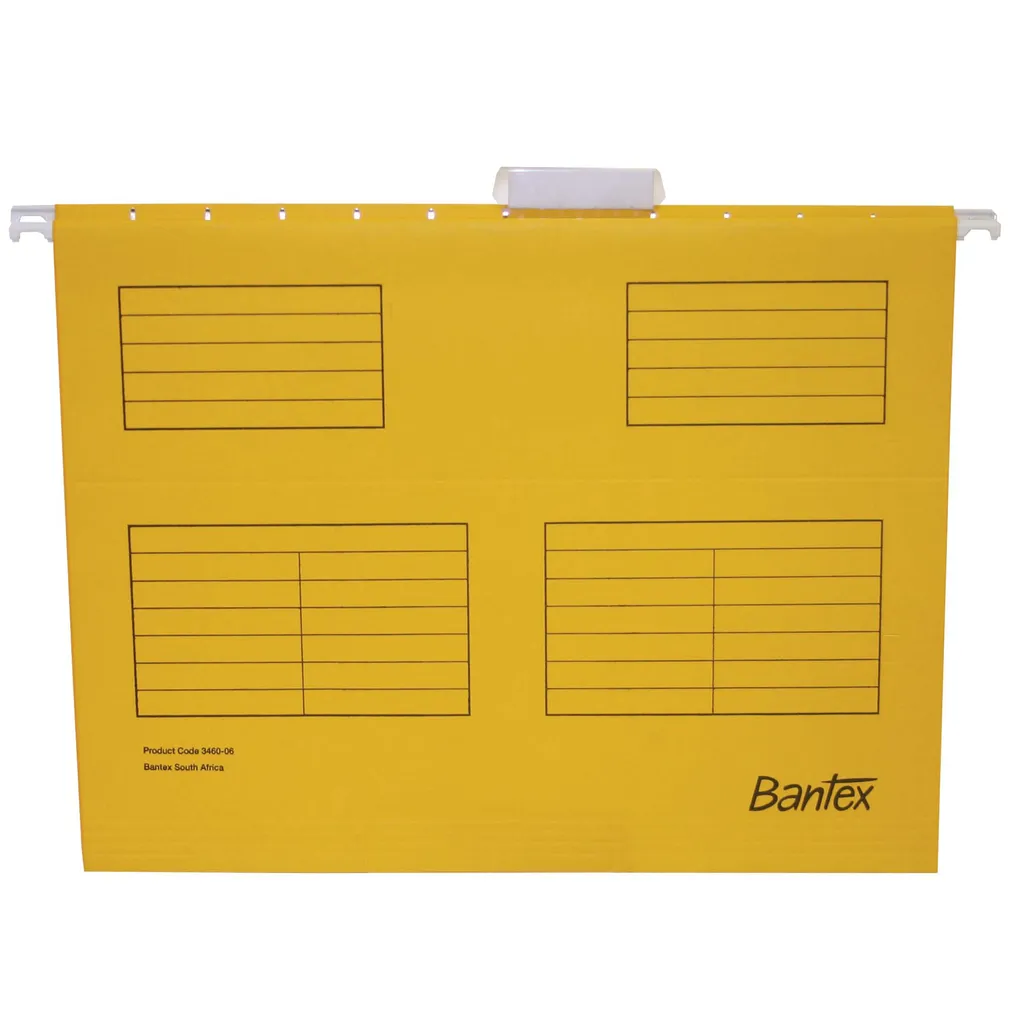 suspension files - foolscap - yellow 25 pack