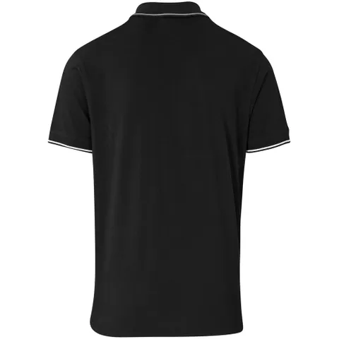 Mens Ash Golf Shirt - Black