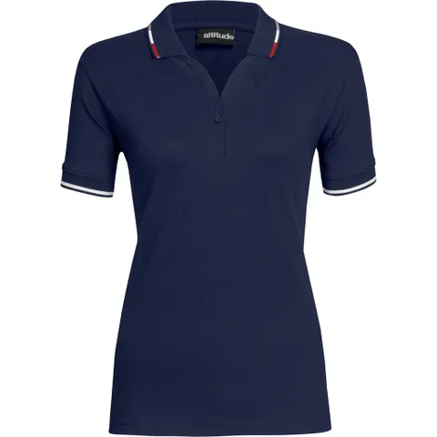 Ladies Ash Golf Shirt - Navy
