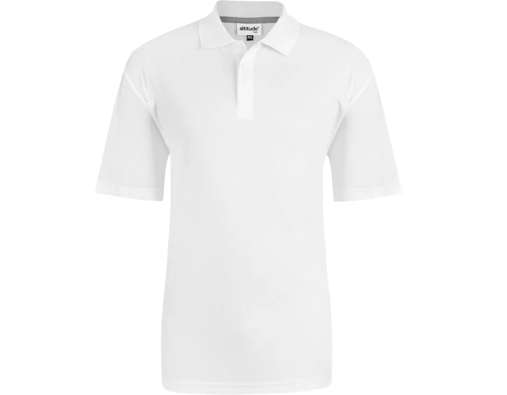 Mens Bayside Golf Shirt - White | Brand Innovation