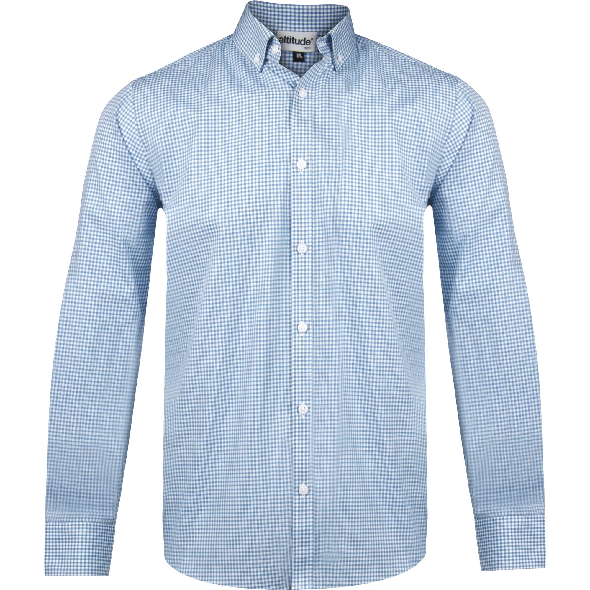 Mens Long Sleeve Edinburgh Shirt - Blue | Brand Innovation