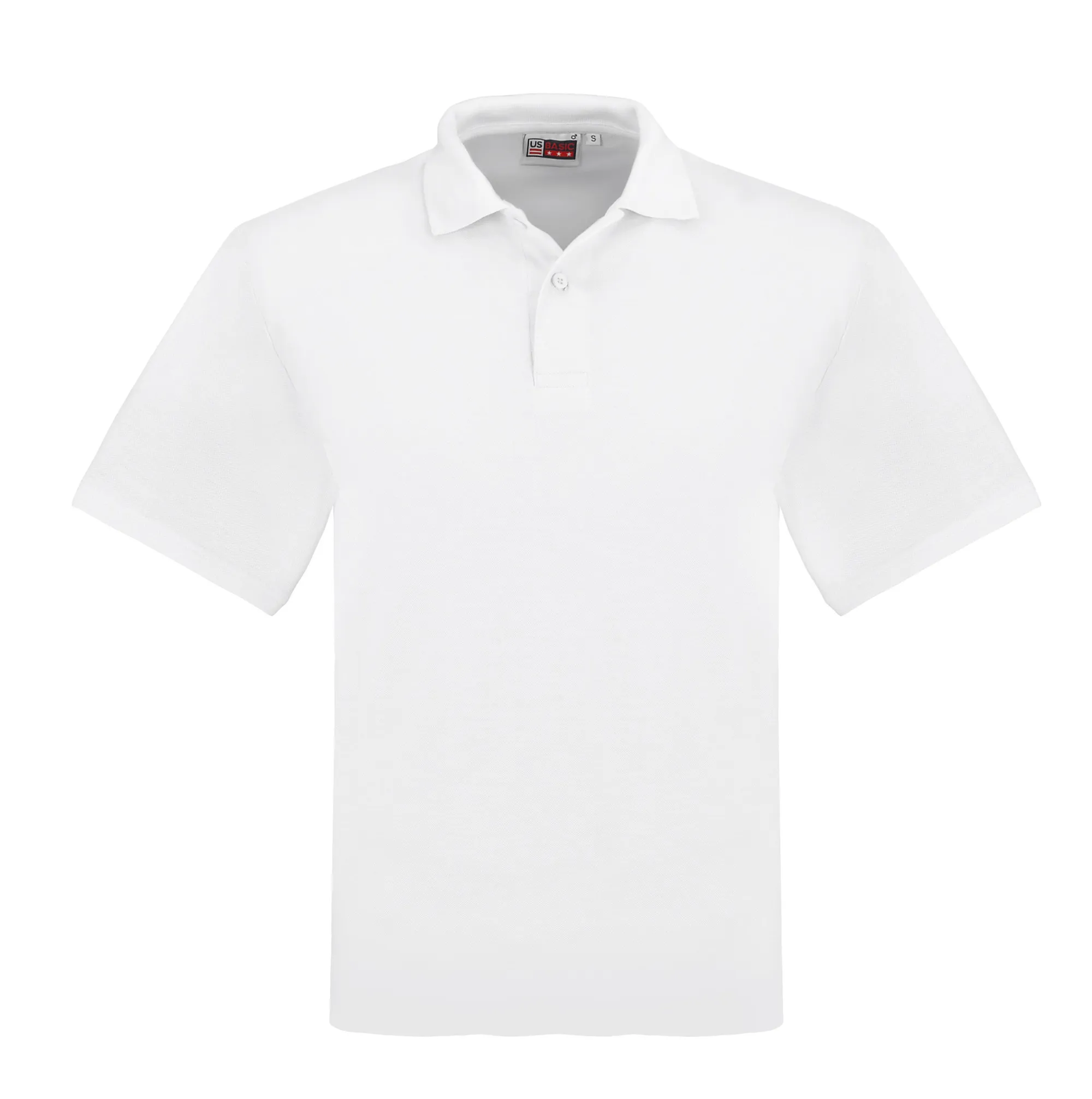 white golf shirt