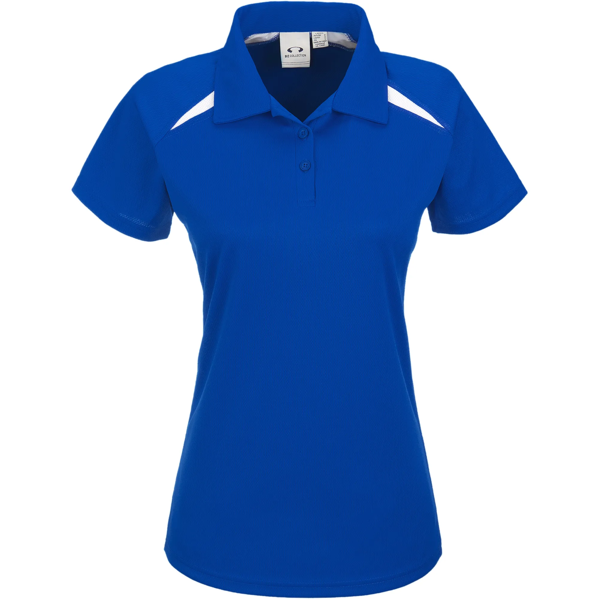 ladies splice golf shirt royal blue Promobasket Zambia