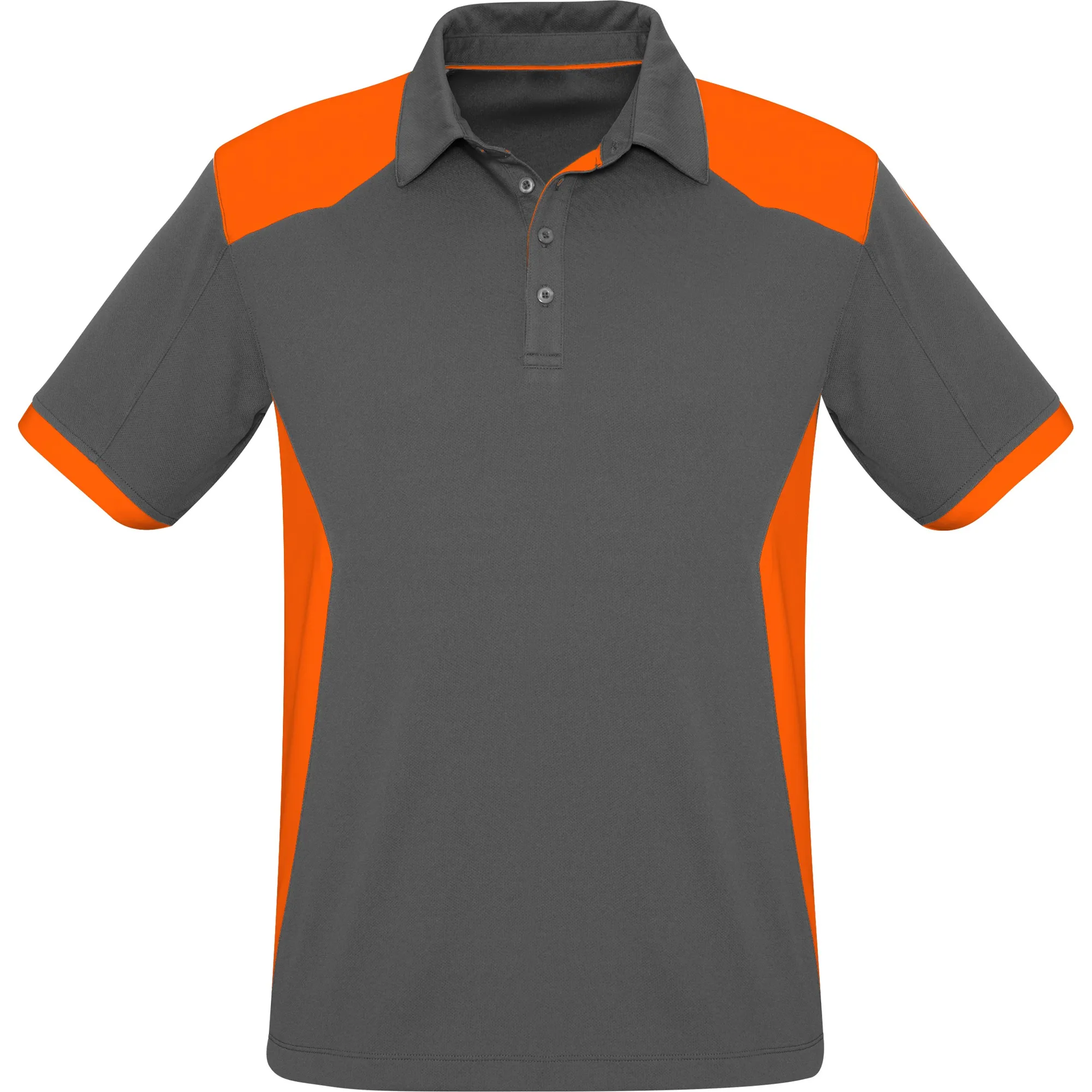 mens rival golf shirt - grey with 