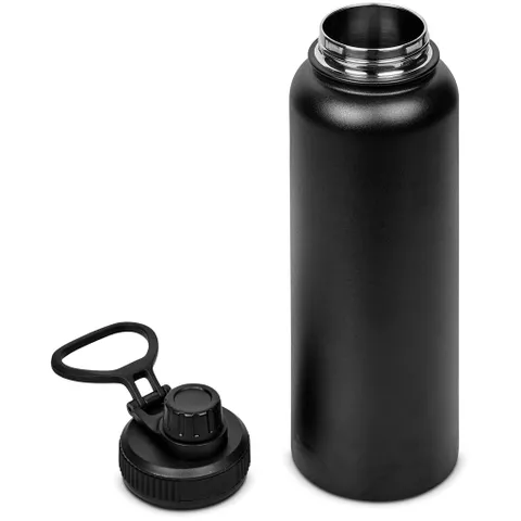 Slazenger Hooper Stainless Steel Vacuum Water Bottle - 1.2 Litre - Black