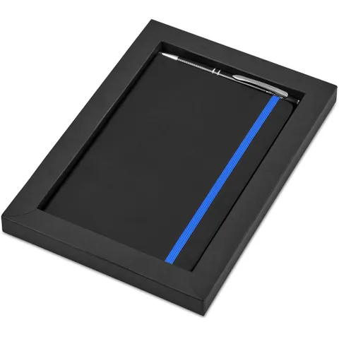 Carter Notebook & Pen Set - Blue