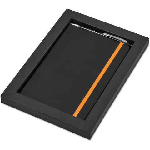 Carter Notebook & Pen Set - Orange