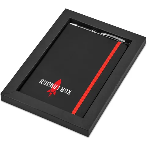 Carter Notebook & Pen Set - Red