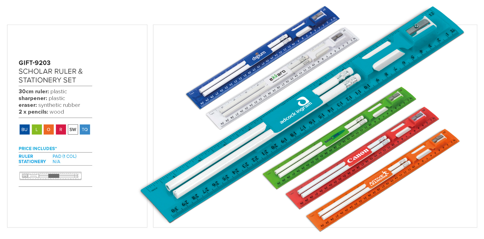 scholar ruler & stationery set | Ignition Marketing