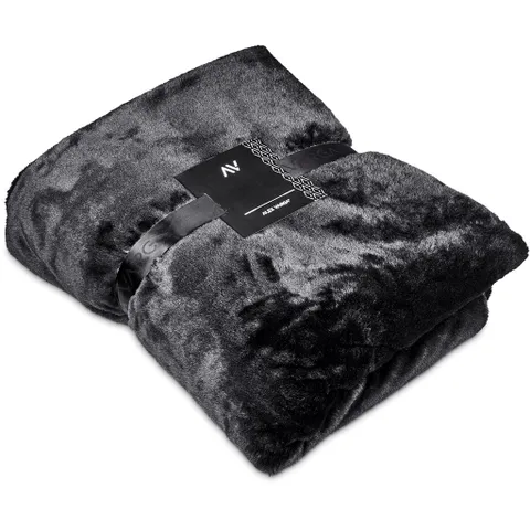 Alex Varga Palazzo Faux Fur Fleece Blanket