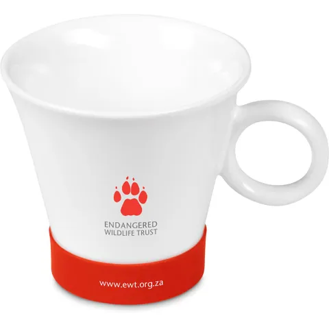Miramar Ceramic Coffee Mug - 215ml - Red