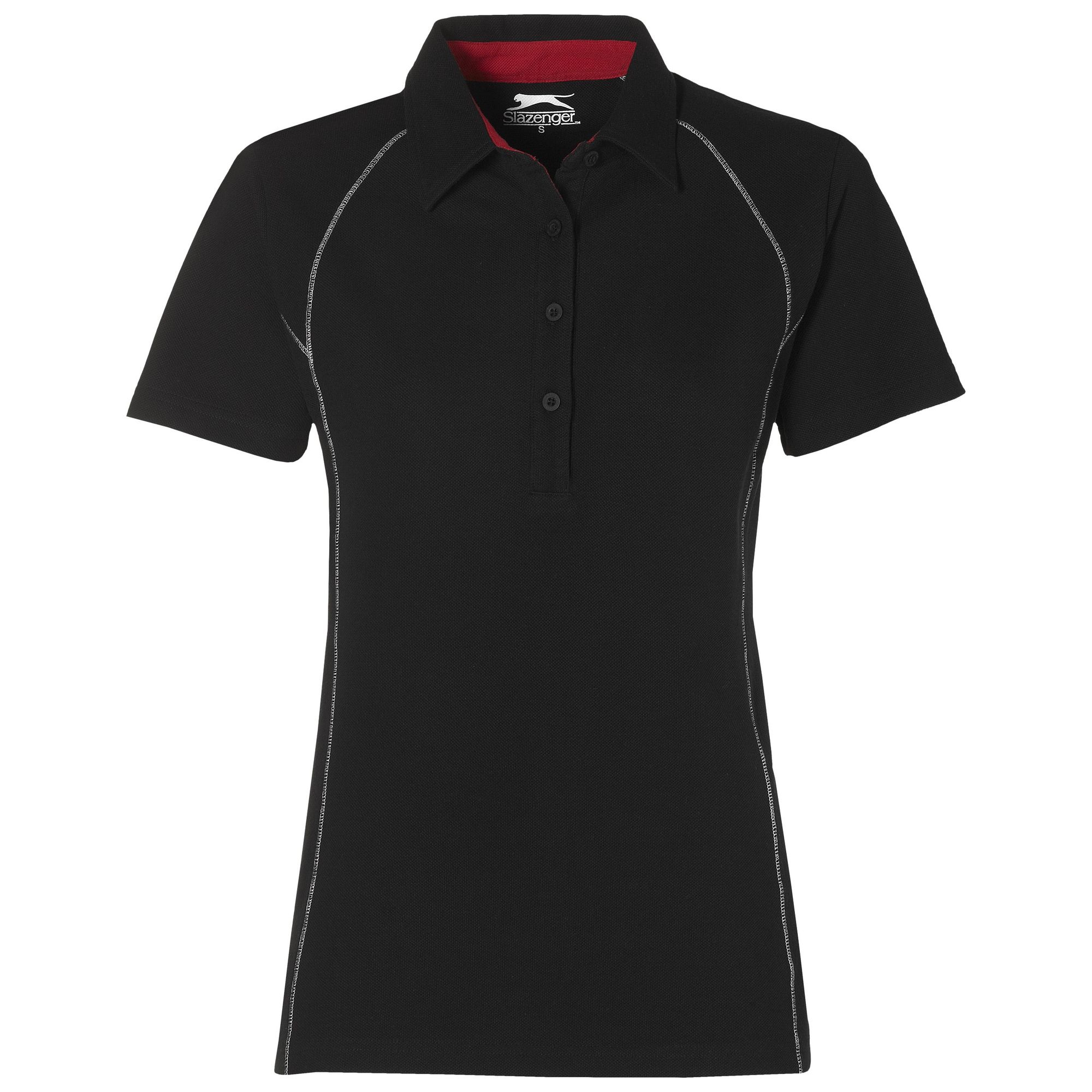 Ladies Victory Golf Shirt Black Brand Innovation 4522