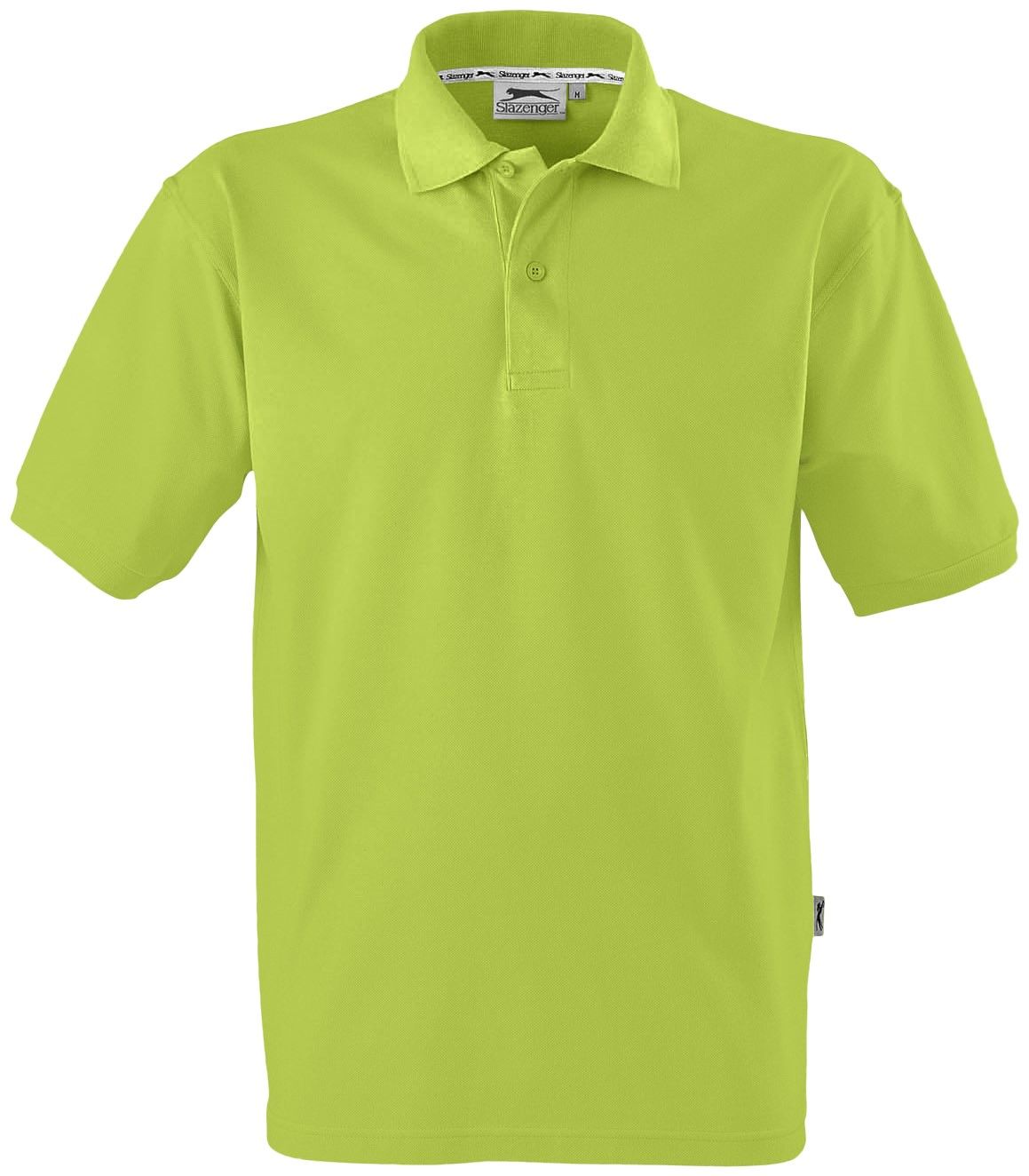 Mens Crest Golf Shirt Green Brand Innovation