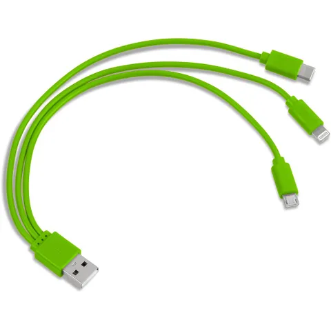 Hat-Trick Tri-Cable - Lime