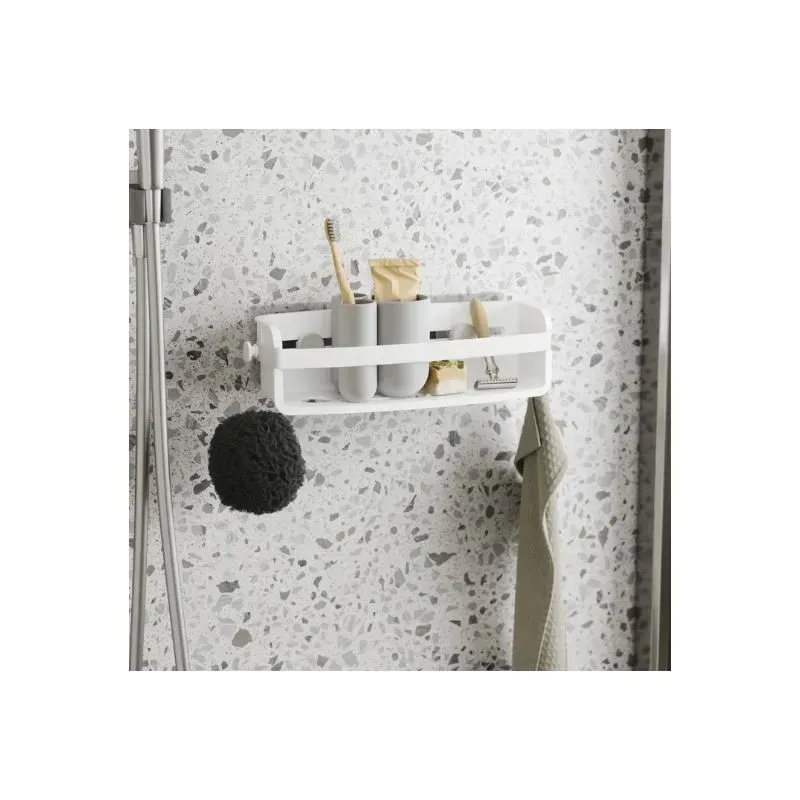 Umbra Flex Adhesive Corner Bin, White