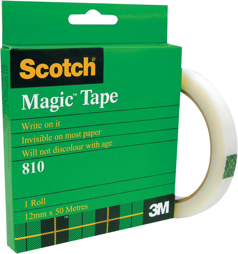 scotch magic tape 12mm x 50m 75mm core Evergreen Office National