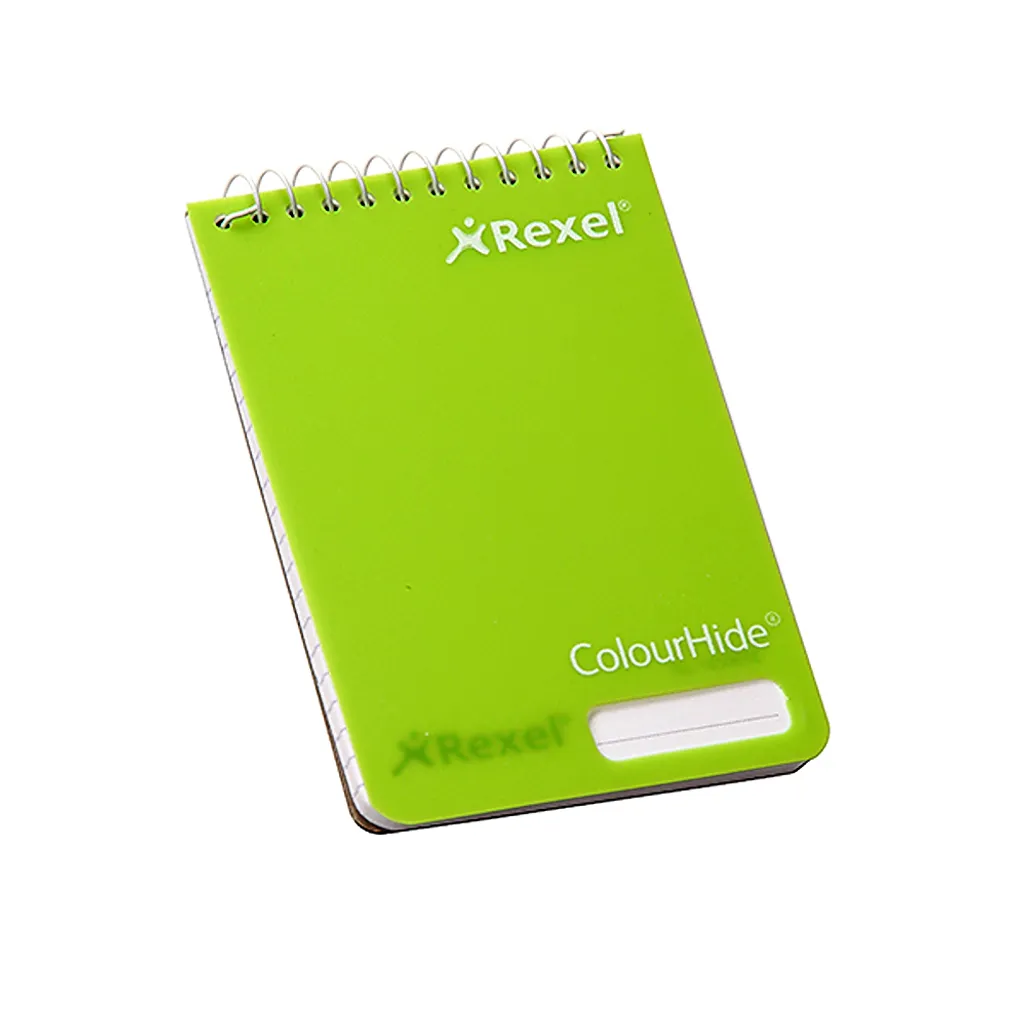 colourhide pocket notebooks - 96 pages - lime green