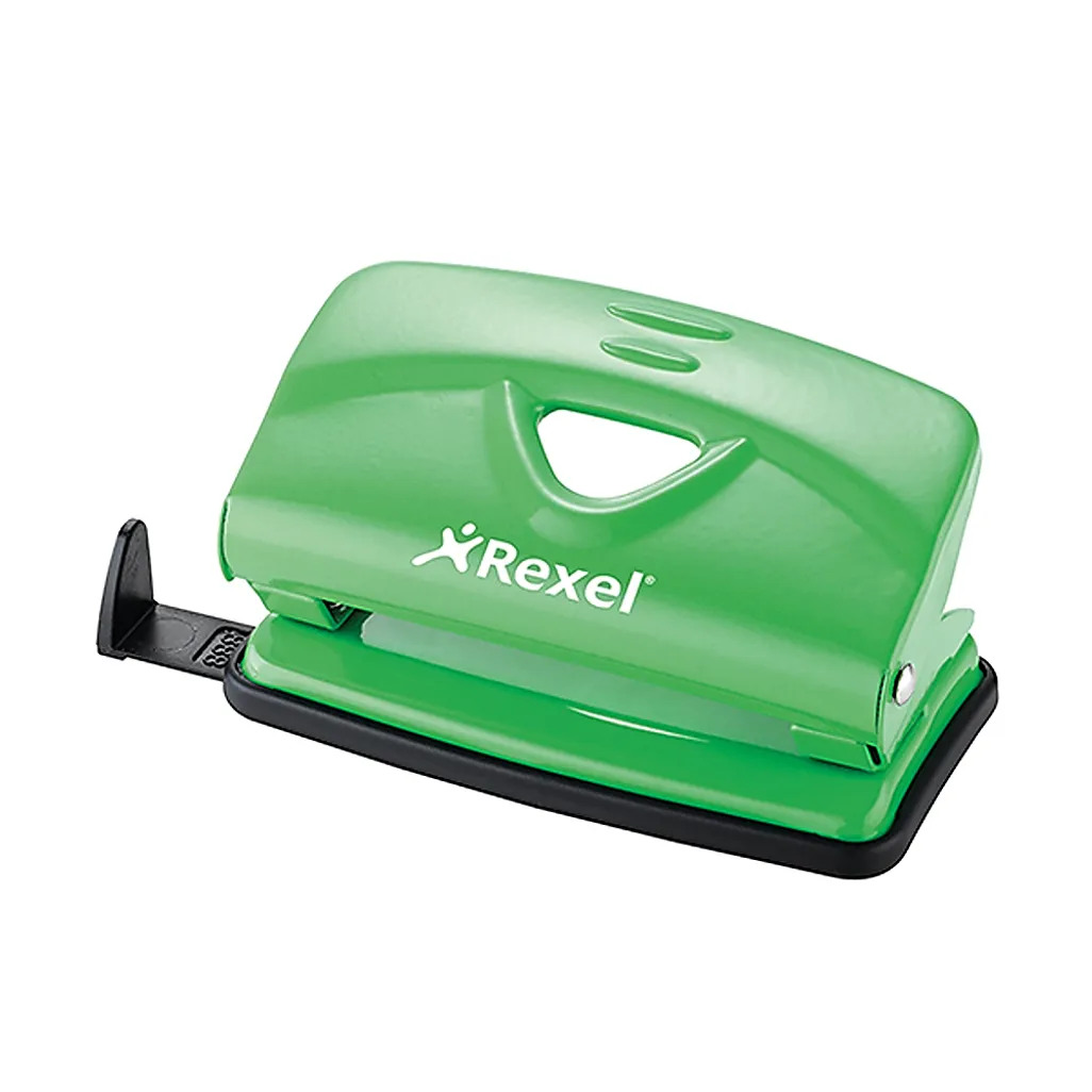 value 2 hole punches - 10 sheets - green