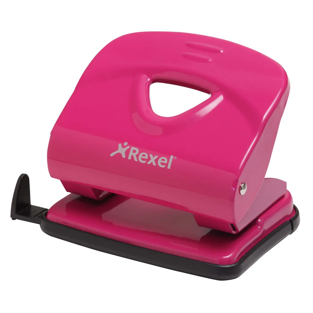 value 2 hole punches - 20 sheets - pink