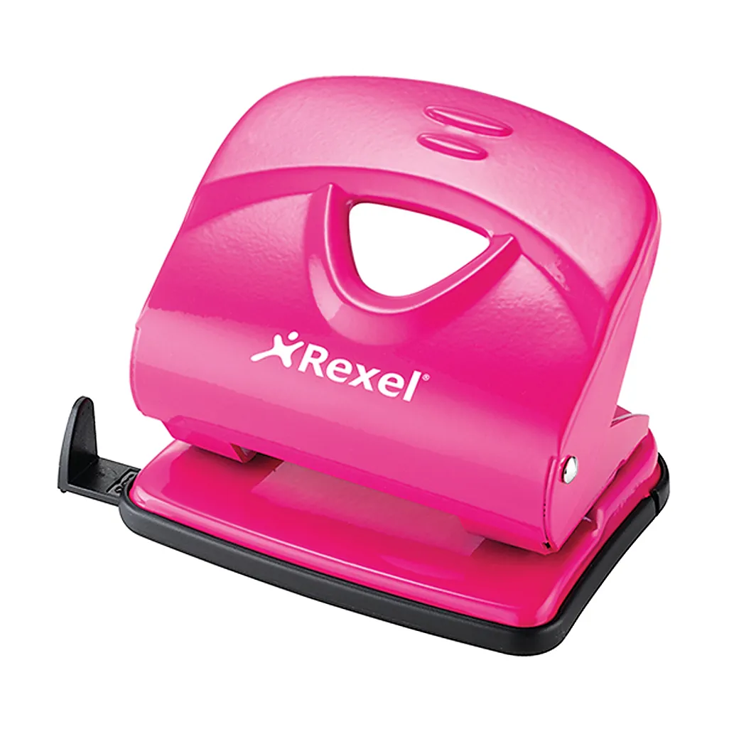 value 2 hole punches - 30 sheets - pink