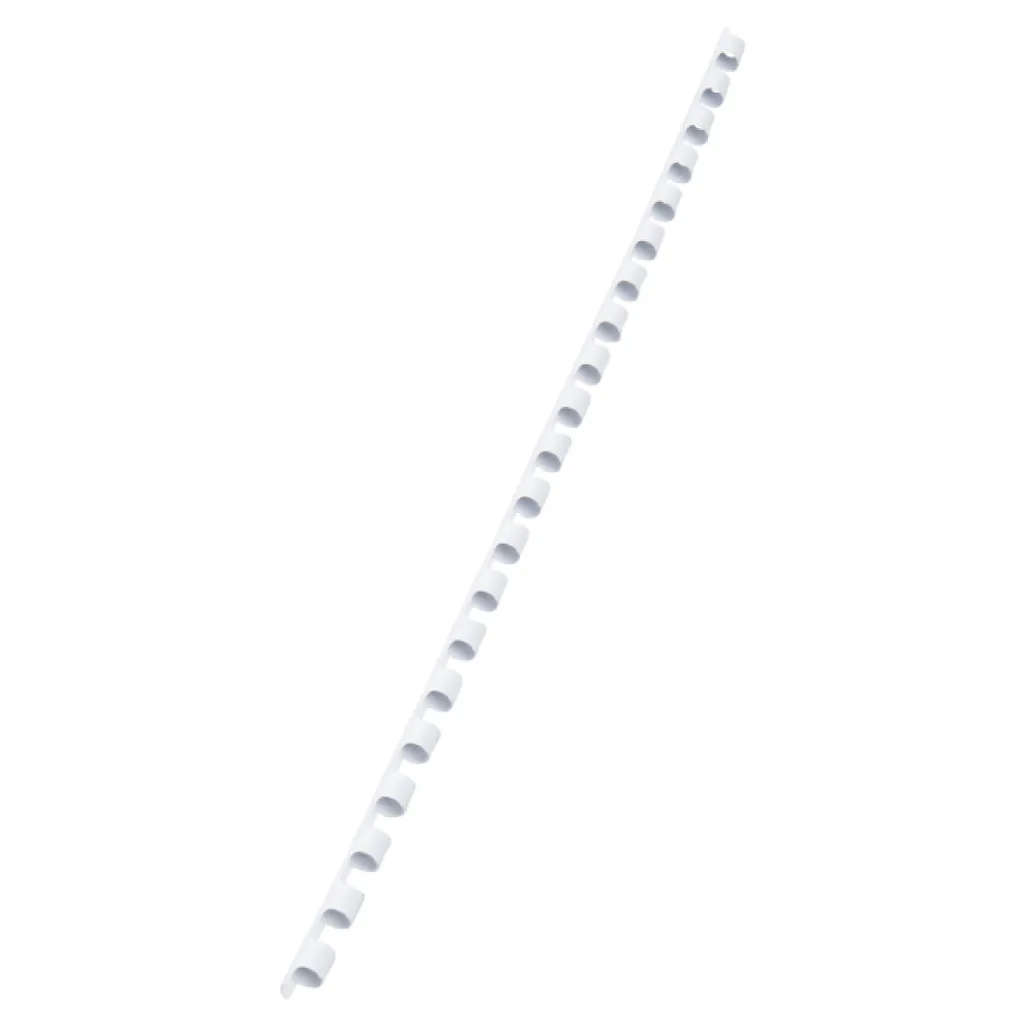 plastic binding combs - 8mm - white - 100 pack
