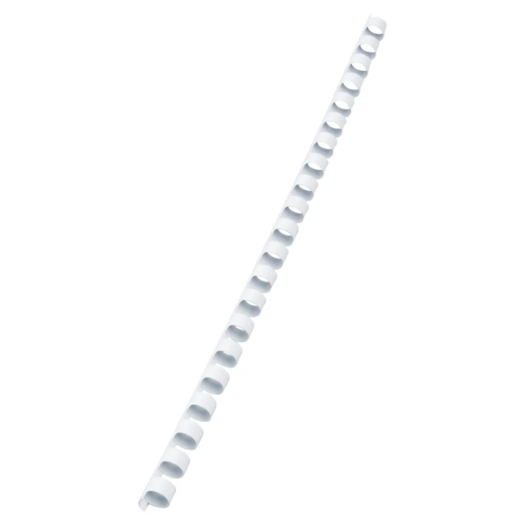 plastic binding combs - 10mm - white - 100 pack