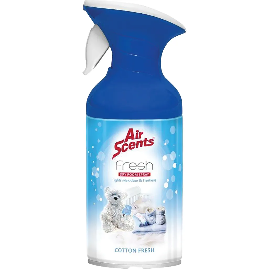 air fresheners - dry room spray 250ml cotton fresh