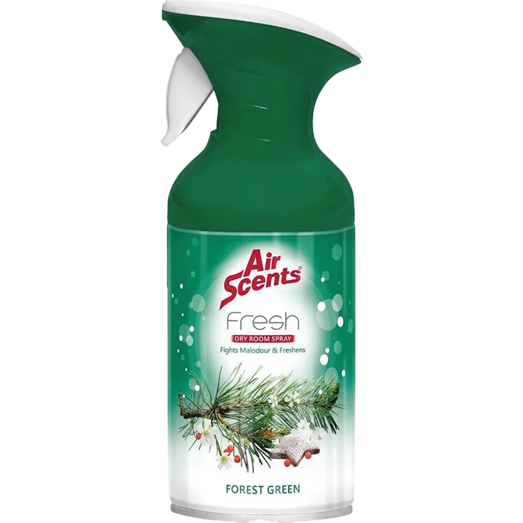 air fresheners - dry room spray 250ml forest green