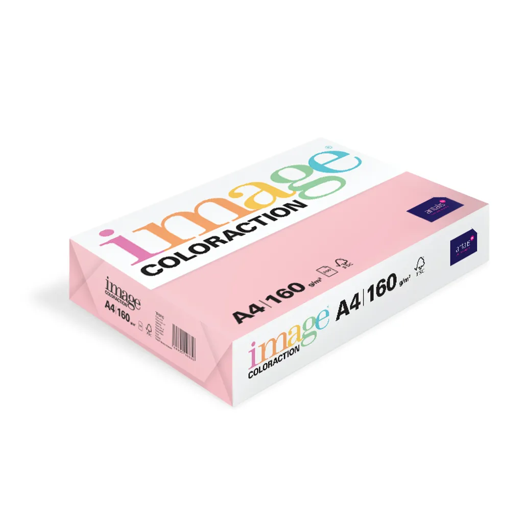 160gsm pastel board tints - a4 - coral pink - 250 pack