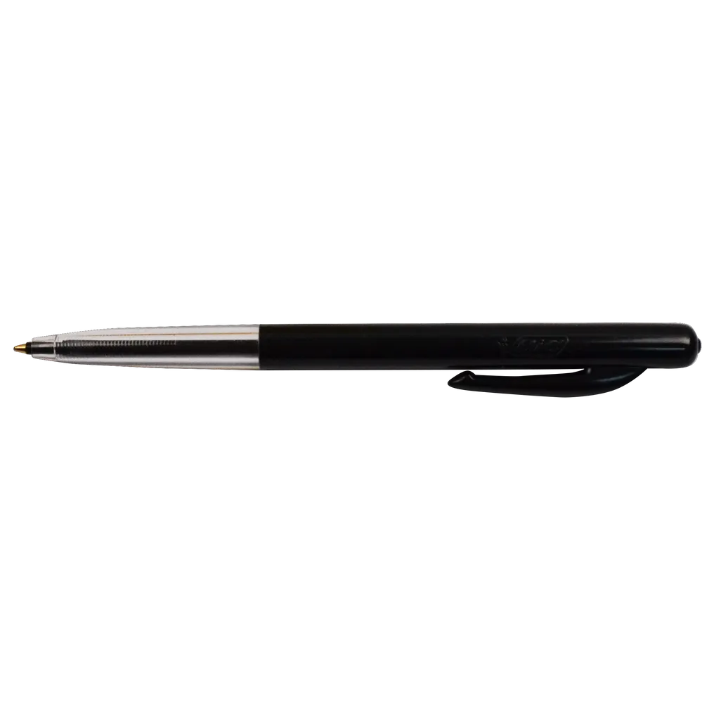 clic retractable ballpoint pen - 1.0mm - black