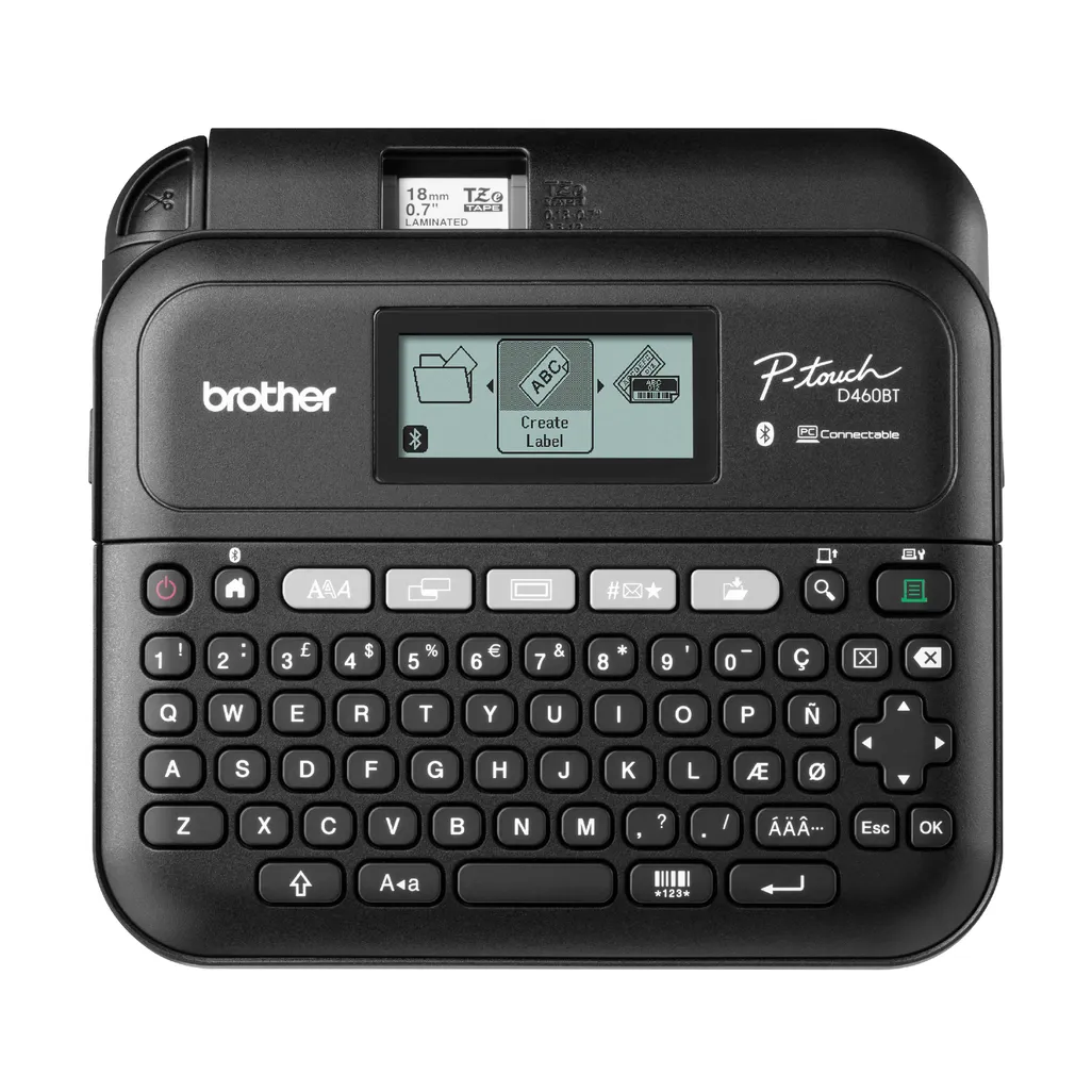p-touch pt-d460bt desktop labelling machine - pt-dp460bt - black