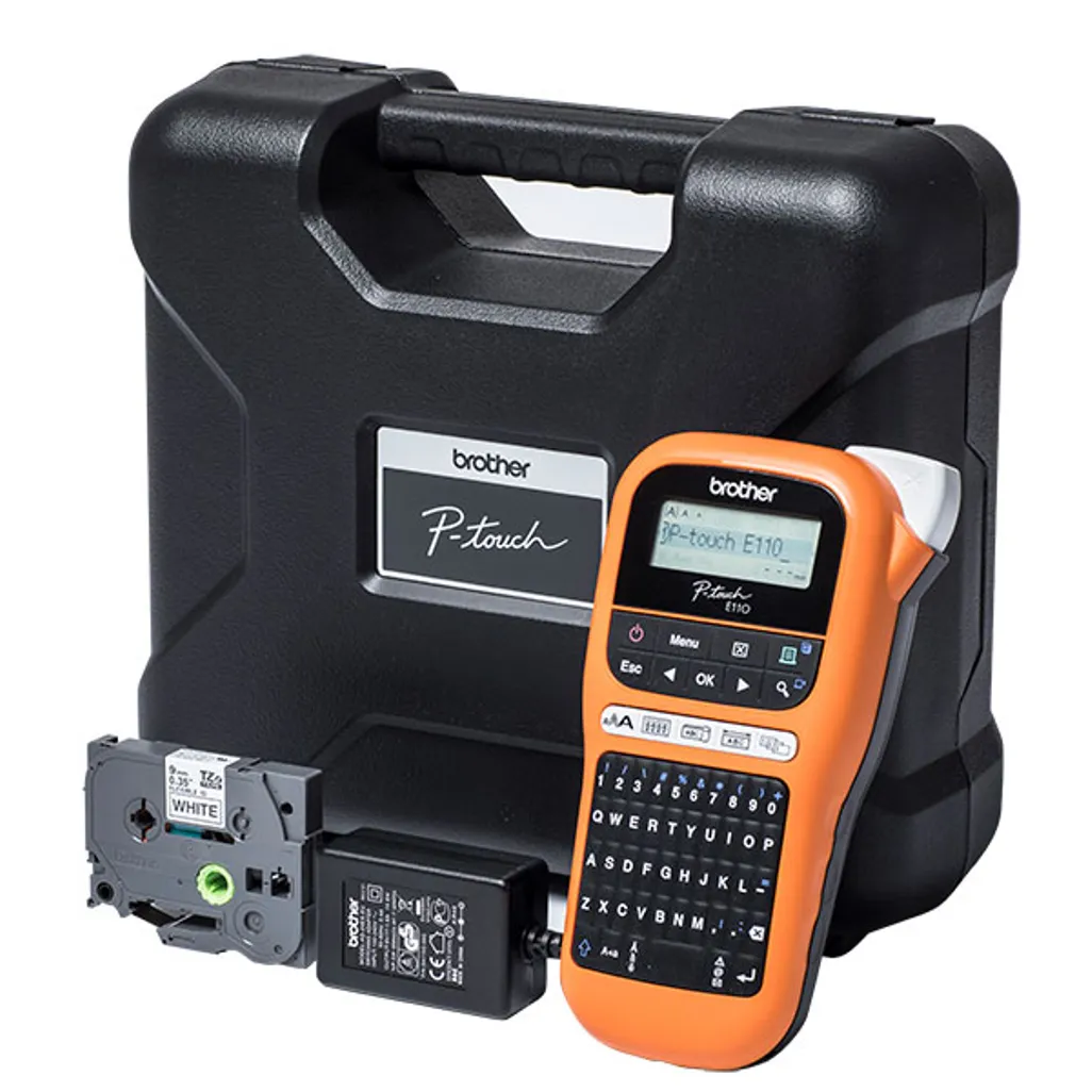 p-touch pt-e110vp handheld labelling machine