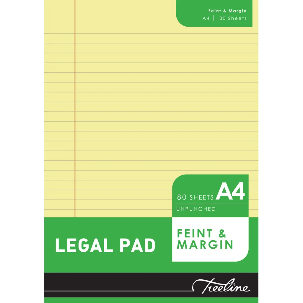 legal pad - 80 sheets - yellow bond