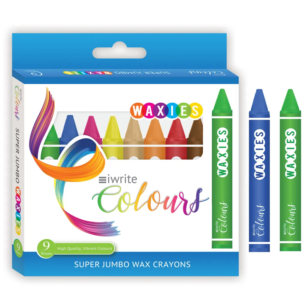 colours jumbo crayons - assorted - 9 pack