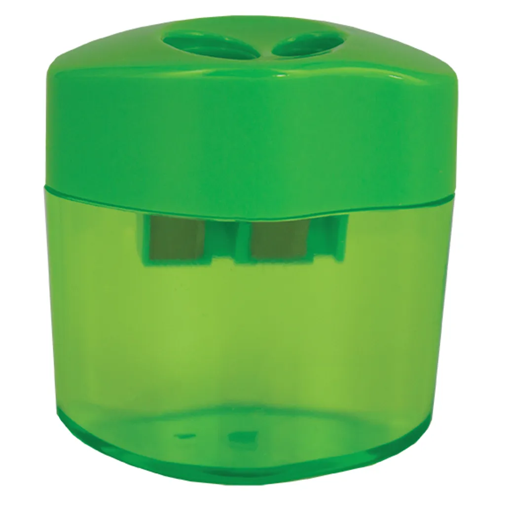 barrel sharpeners - 2 hole - green