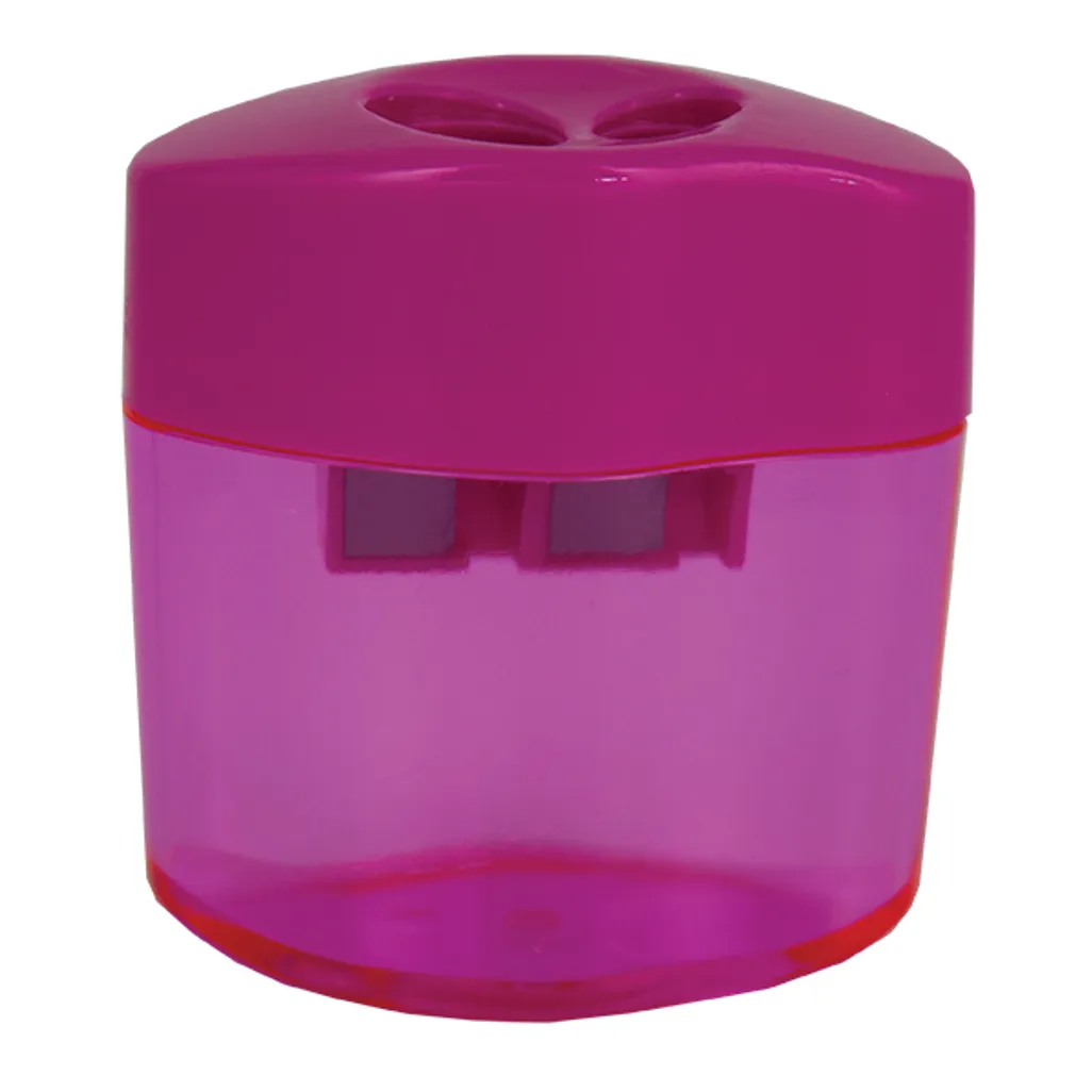 barrel sharpeners - 2 hole - pink