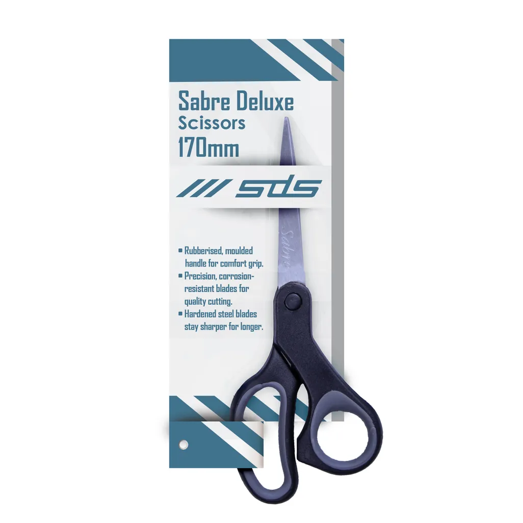 deluxe scissors - 17cm - black