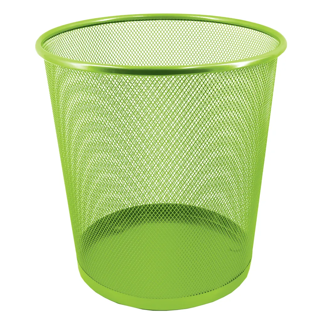 mesh round bin - 12l - green