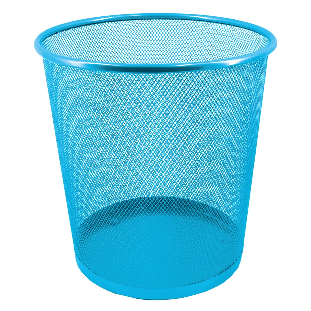 mesh round bin - 12l - sky blue