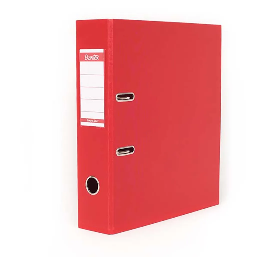 a4 polypropylene lever arch files - 70mm red