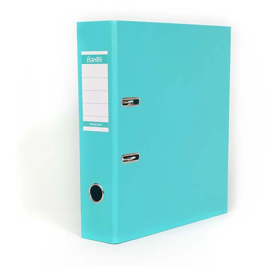 a4 polypropylene lever arch files - 70mm - turquoise