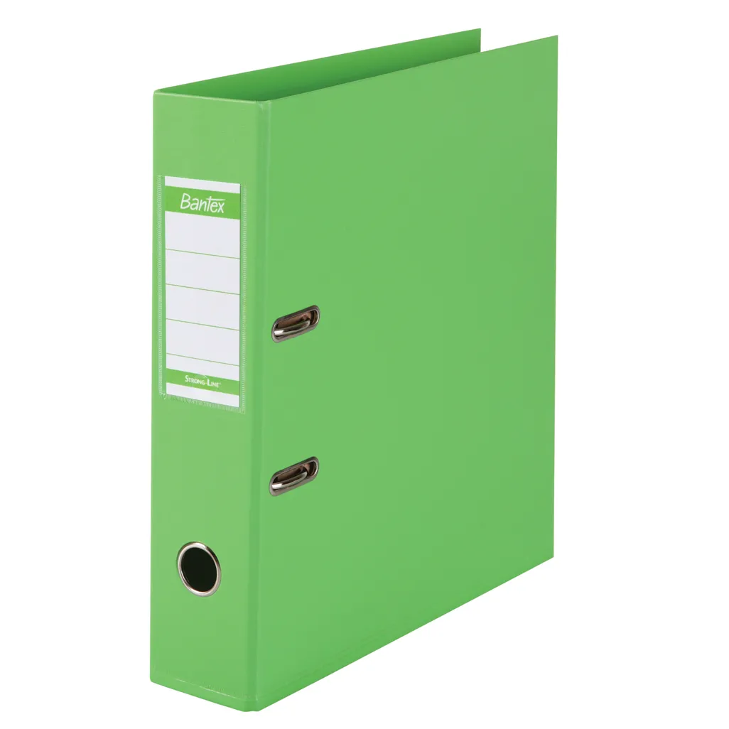a4 polypropylene lever arch files - 70mm - lime green