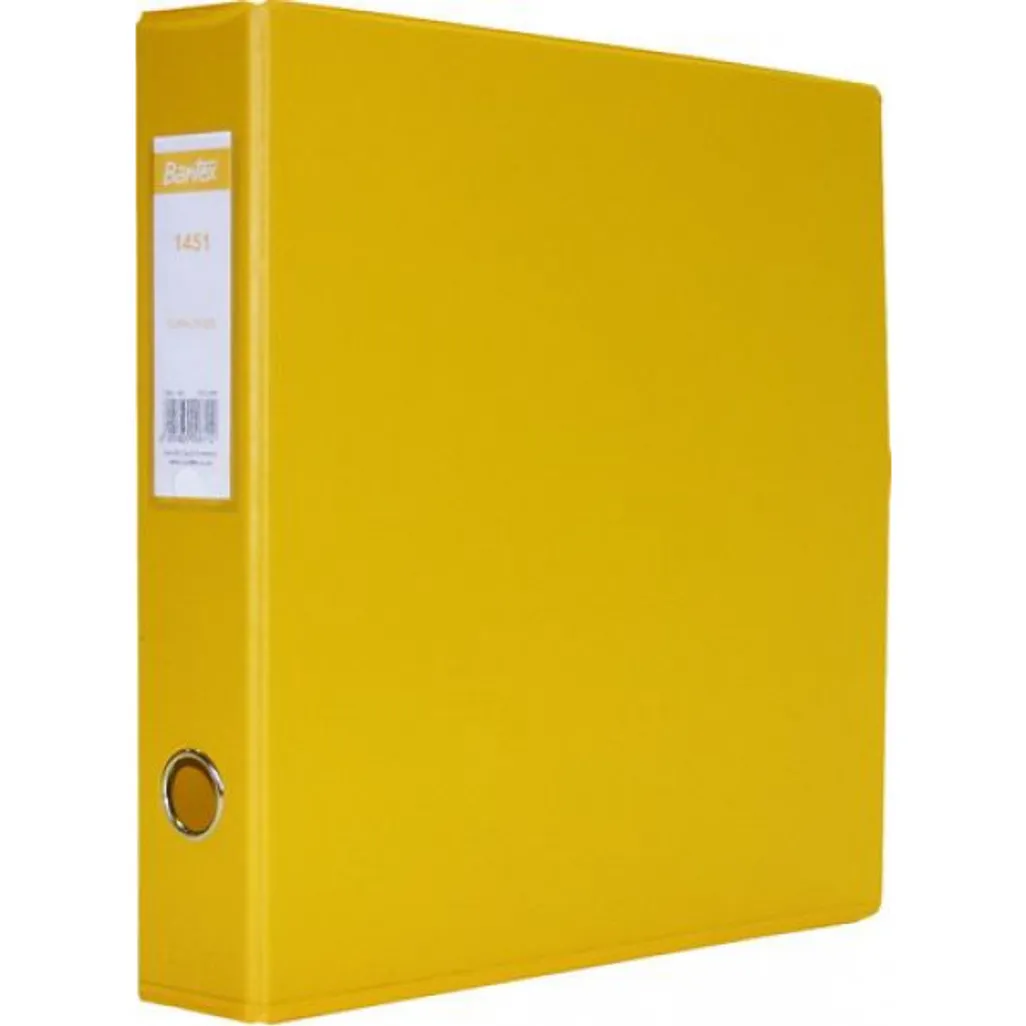 a4 polypropylene lever arch files - 40mm - yellow
