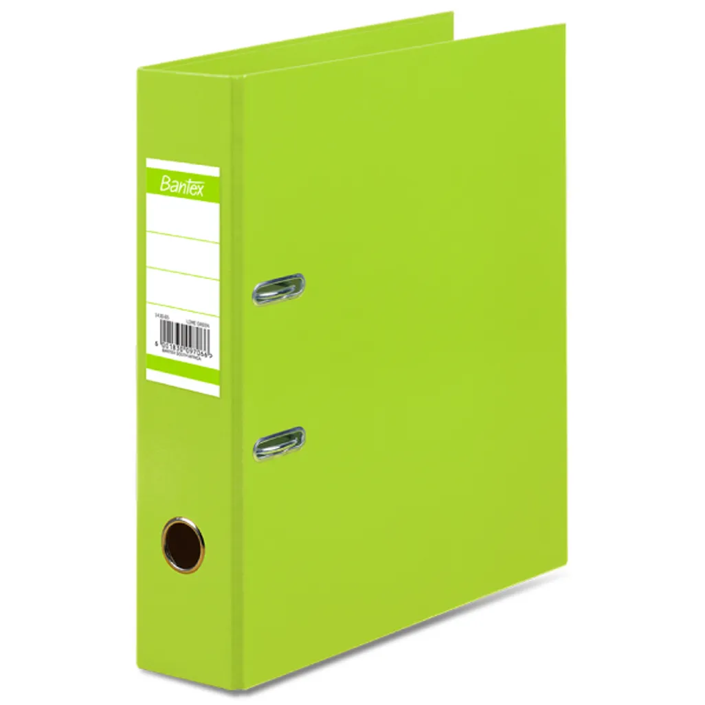 a4 casemade lever arch files - 70mm - lime