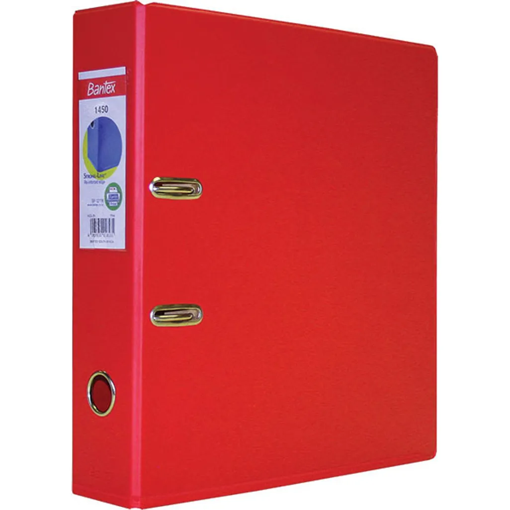 pvc lever arch file - 70mm - red