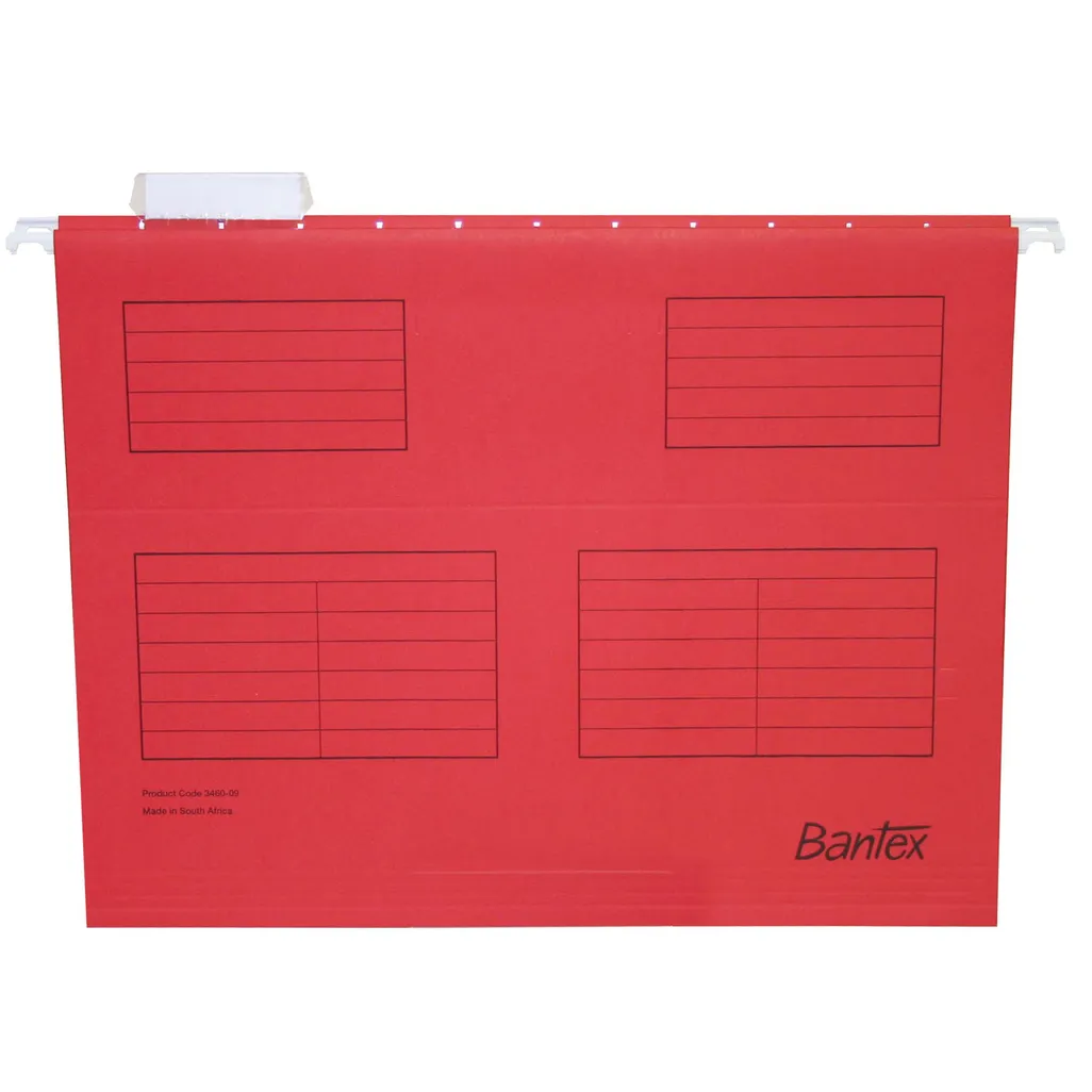 suspension files - foolscap - red 25 pack